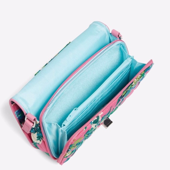 Vera Bradley NWT Turnlock Crossbody in Signature Cotton Tropical Paradise - Picture 2 of 3